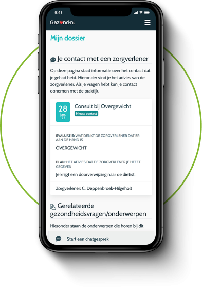 E-consult versturen via Gezond.nl