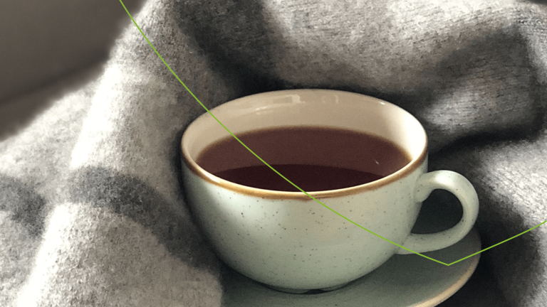 Kop thee in deken