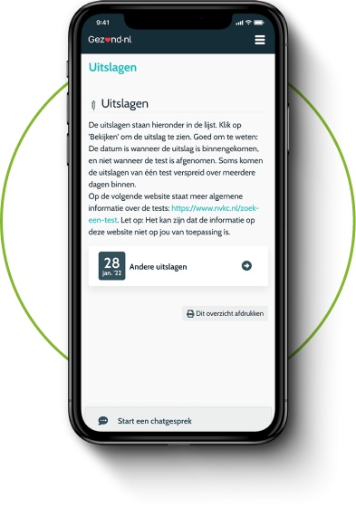 Labuitslagen bekijken via Gezond.nl