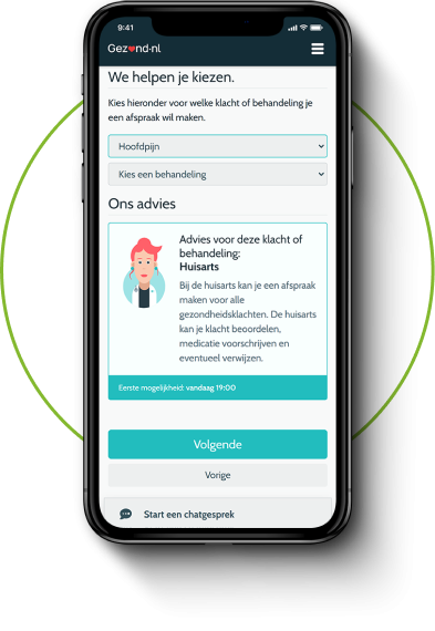 Online afspraak maken via Gezond.nl