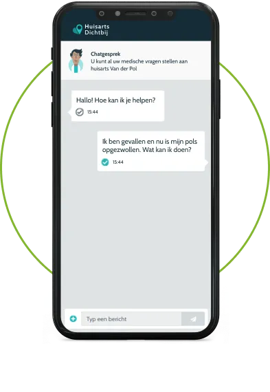 Chatten met een huisarts op HuisartsDichtbij