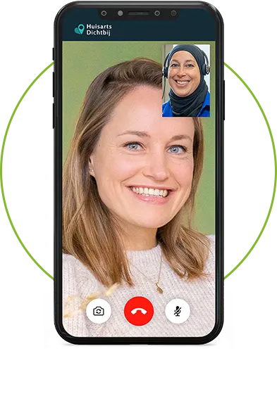 Videoafspraak met zorgverlener via HuisartsDichtbij